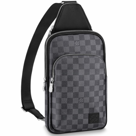 Replica Louis Vuitton Avenue Sling Bag In Damier Graphite Canvas N45302