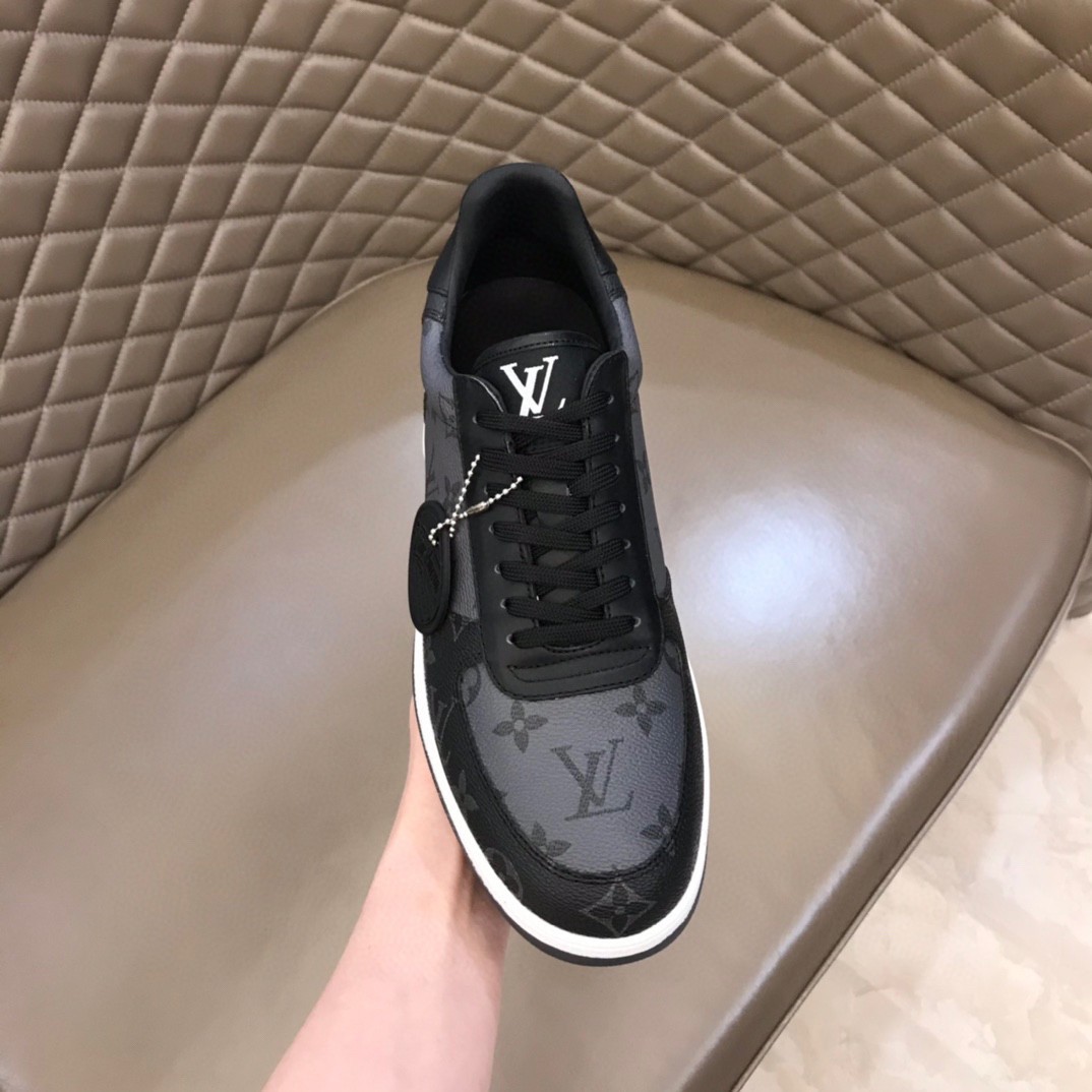 Louis Vuitton Rivoli Monogram Eclipse Reverse High Top Sneakers (Size 10.5  US)