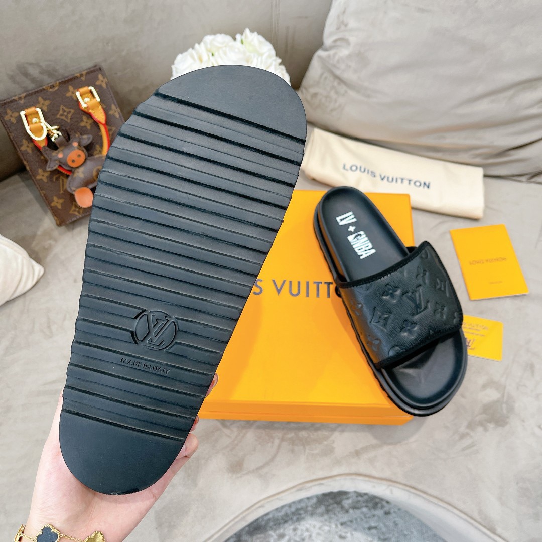 2023 Louis Vuitton Slipper On Foot / lv/ Miami Mule / Monogram  canvas/Review 