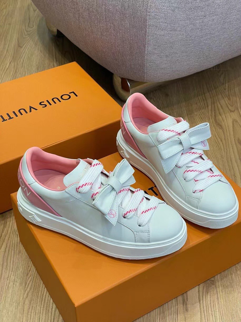 louis vuitton time out sneakers pink