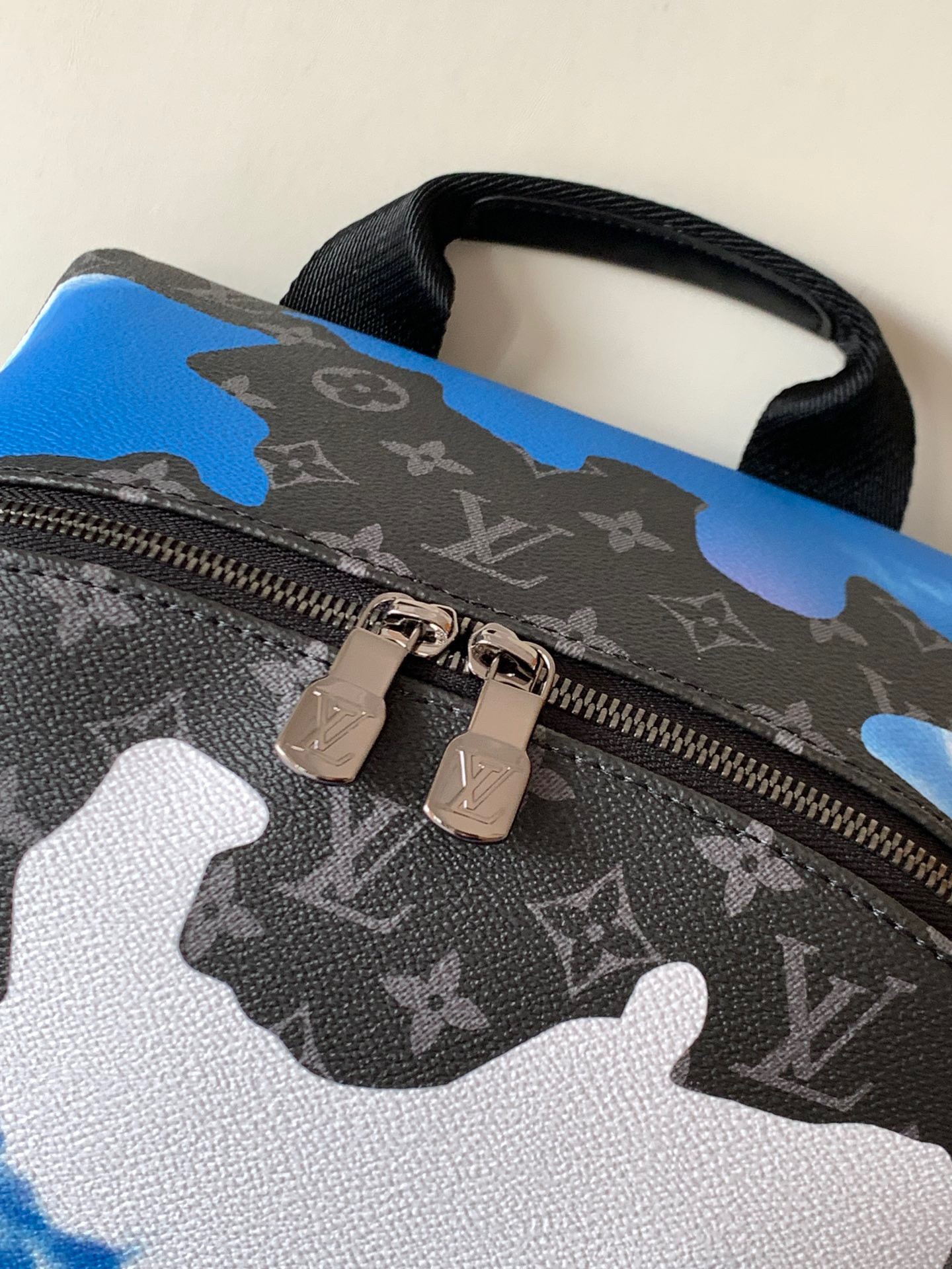 Louis Vuitton Discovery Backpack Monogram Eclipse Gaston Label
