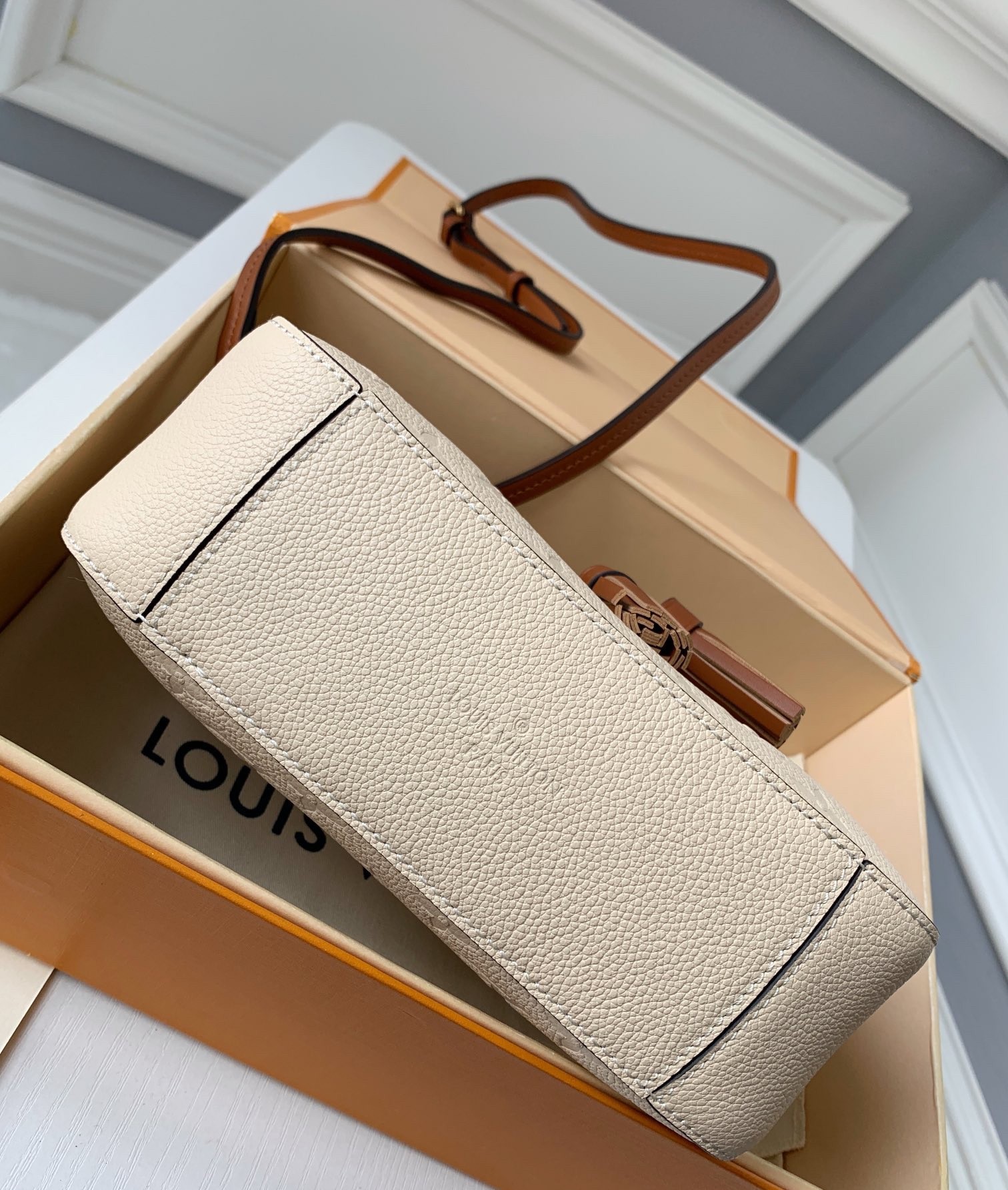 Louis Vuitton Saintonge Monogram Empreinte Leather Bag