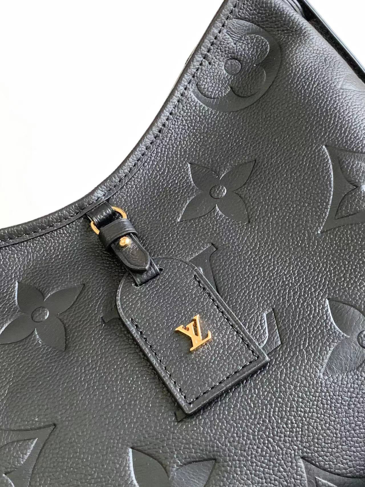 Unboxing Louis Vuitton CARRYALL PM Black Monogram Empreinte. 