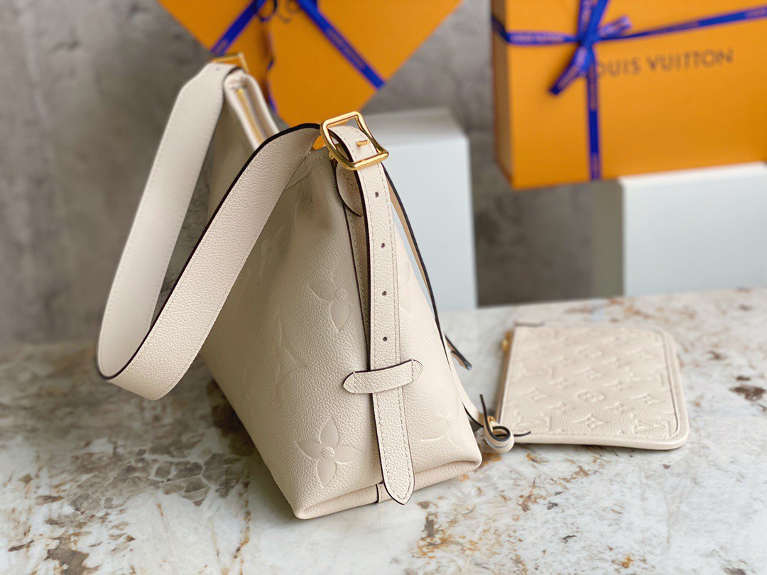 Replica Louis Vuitton CarryAll PM Bag In Monogram Empreinte Leather M46293