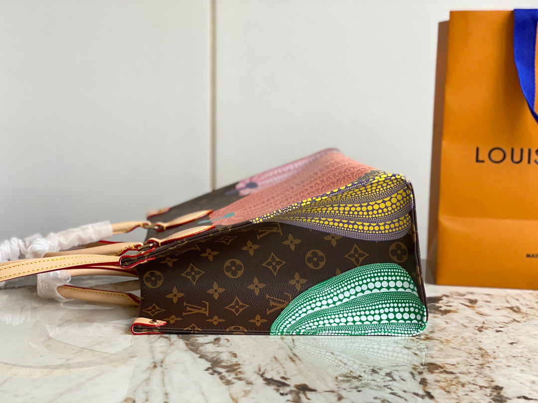 Louis Vuitton LV x YK Onthego MM Pumpkin Print in Monogram Coated Canvas  with Gold-tone - US