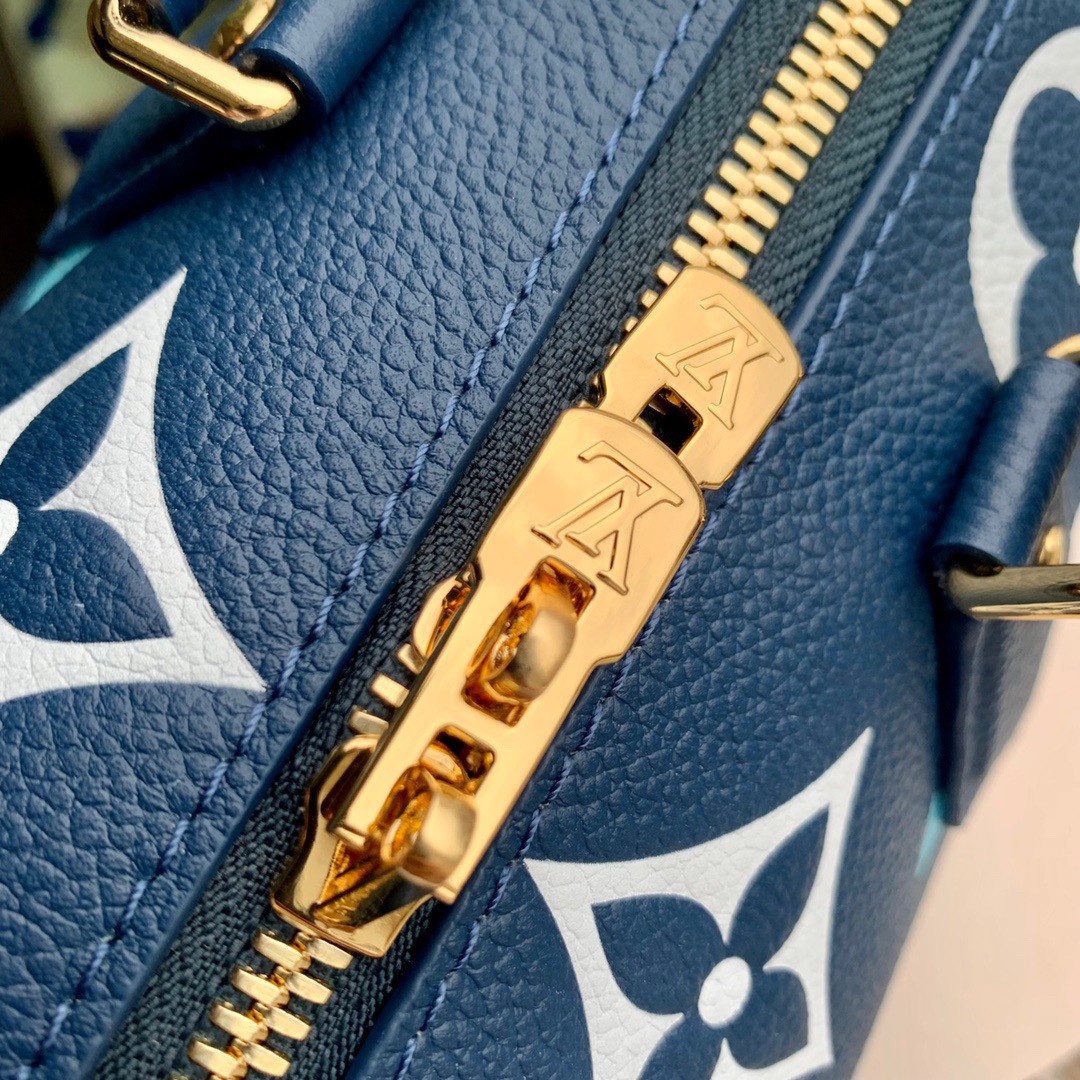 Louis Vuitton Empreinte Monogram Speedy Bandouliere 20 Degrade Blue