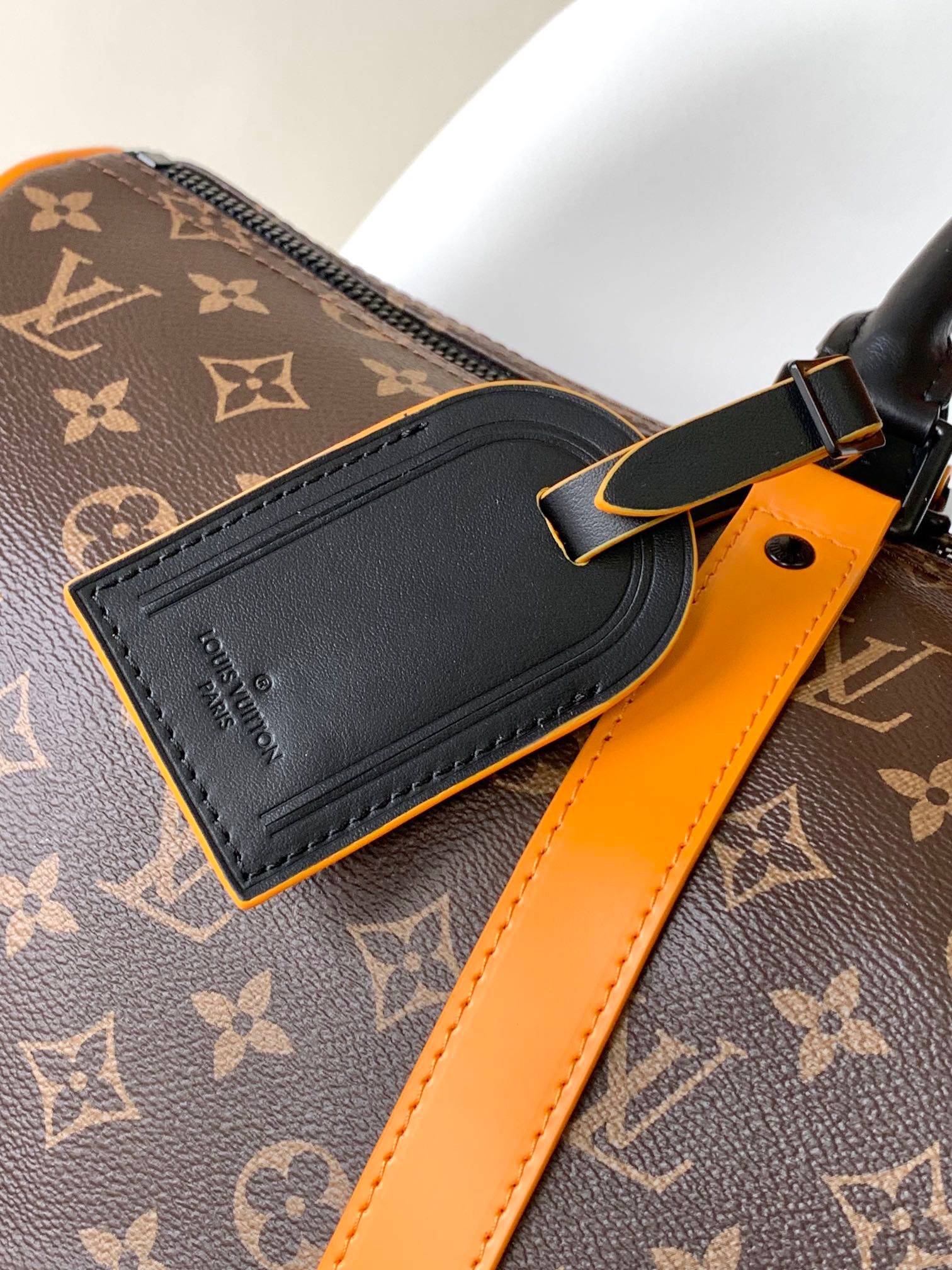 Replica Louis Vuitton Keepall Bandouliere 45 Bag in Monogram Macassar Canvas  M46703
