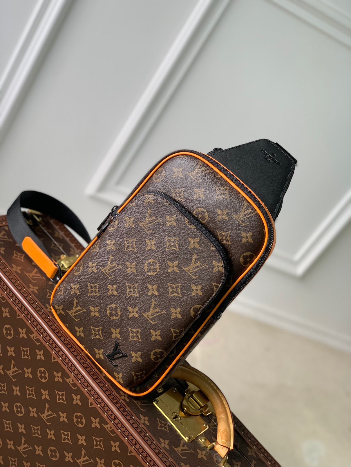 Louis Vuitton Avenue Sling Bag Monogram Macassar Brown