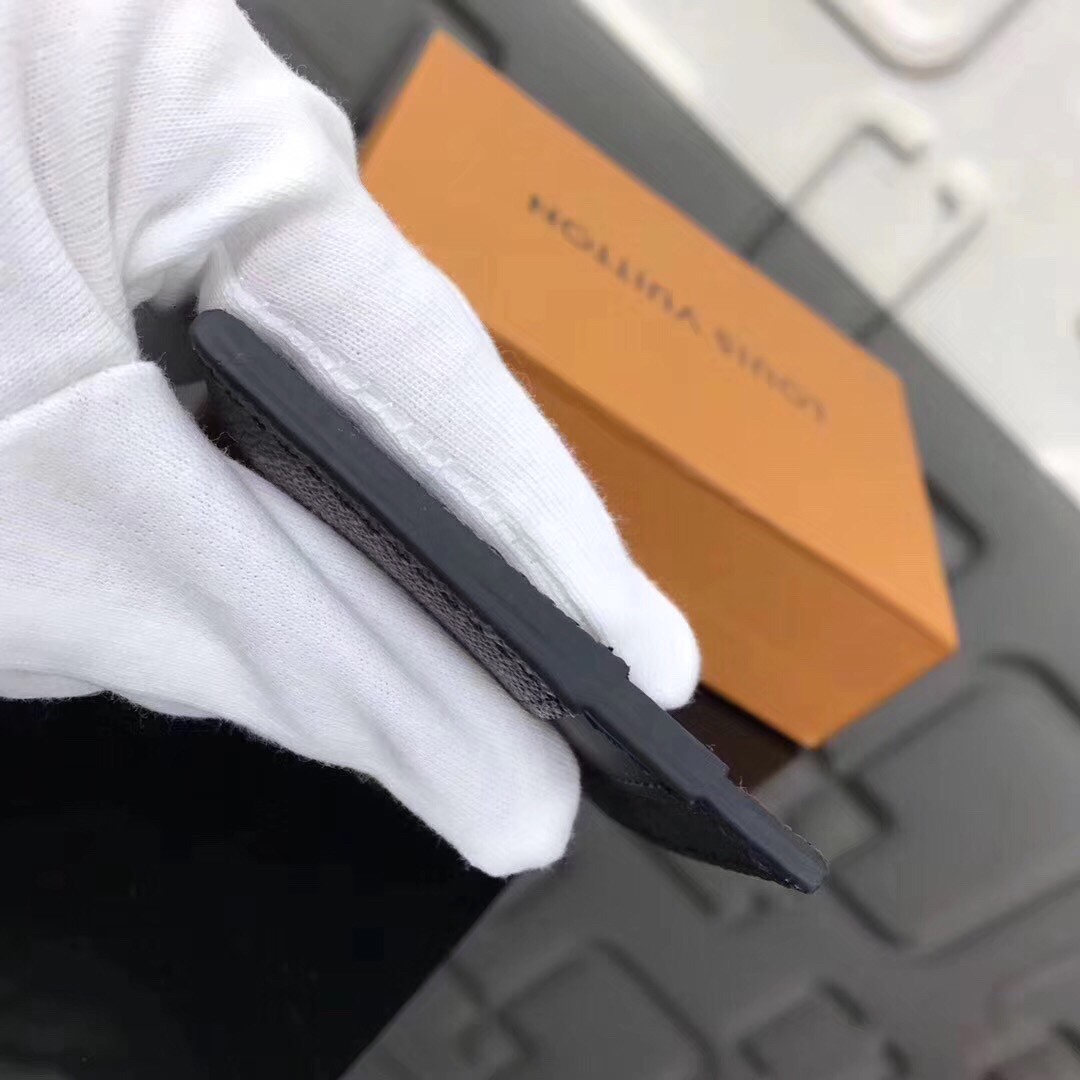 Replica Louis Vuitton Double Card Holder In Monogram Eclipse Canvas M62170