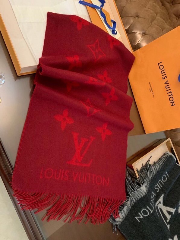 Louis Vuitton Reykjavik Scarf Greige Cashmere