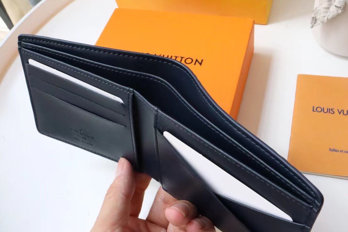 Replica Louis Vuitton Multiple Wallet In Monogram Shadow Leather M80422