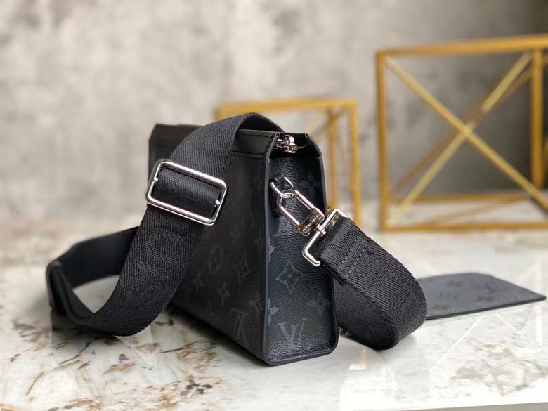 Louis Vuitton Black Monogram Shadow Leather Gaston Wearable Wallet