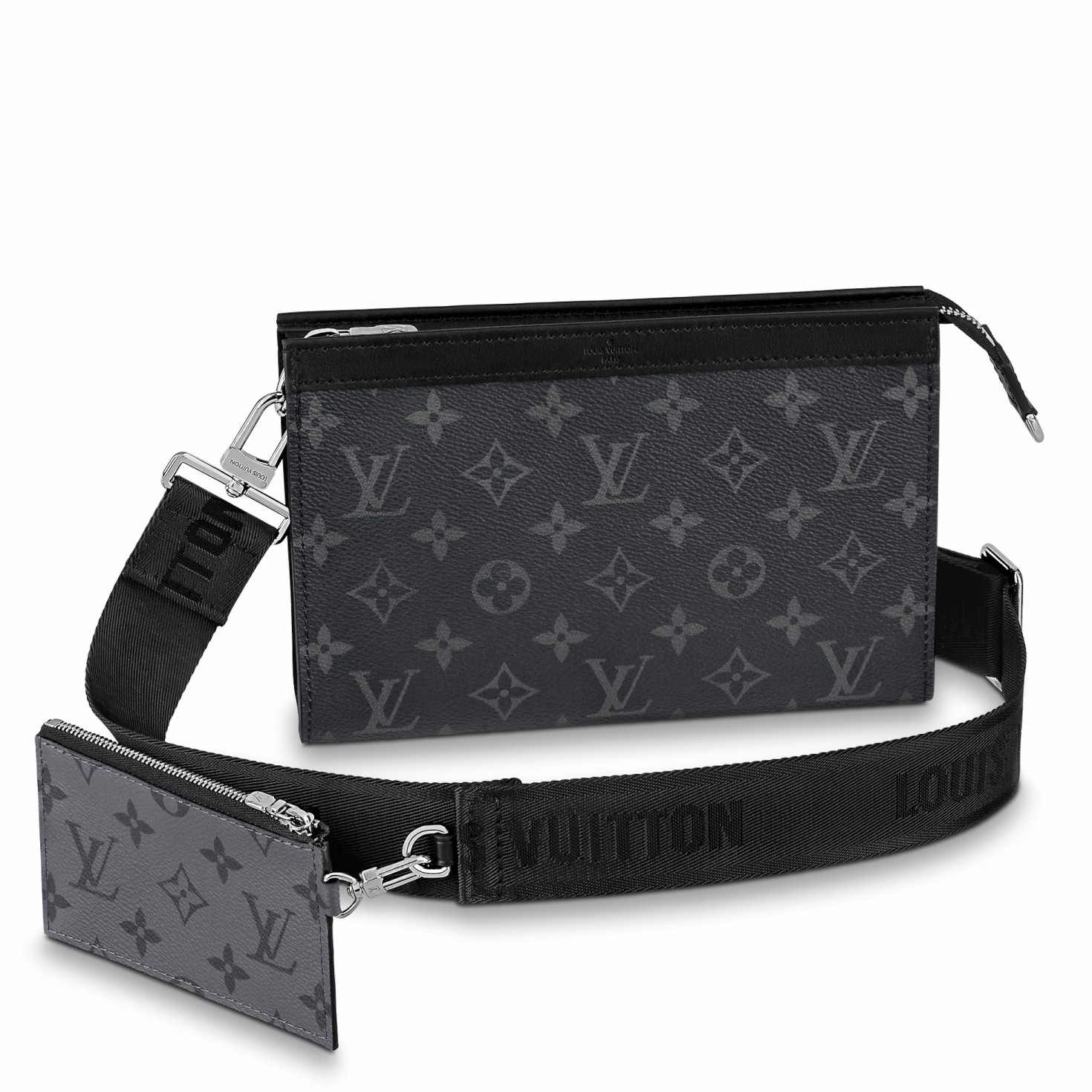 Louis Vuitton LV Trainer Dark grey Cloth ref.786972 - Joli Closet