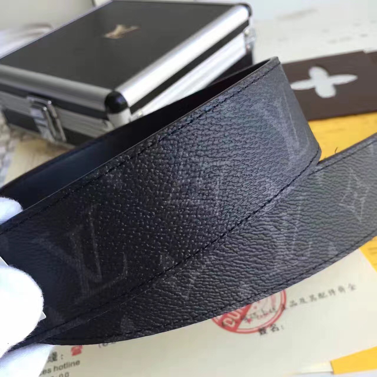 Louis Vuitton 200ml Travel Case Black Monogram Eclipse