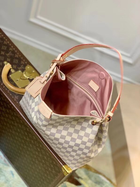 Replica Louis Vuitton Graceful PM Bag In Damier Azur Canvas N42249