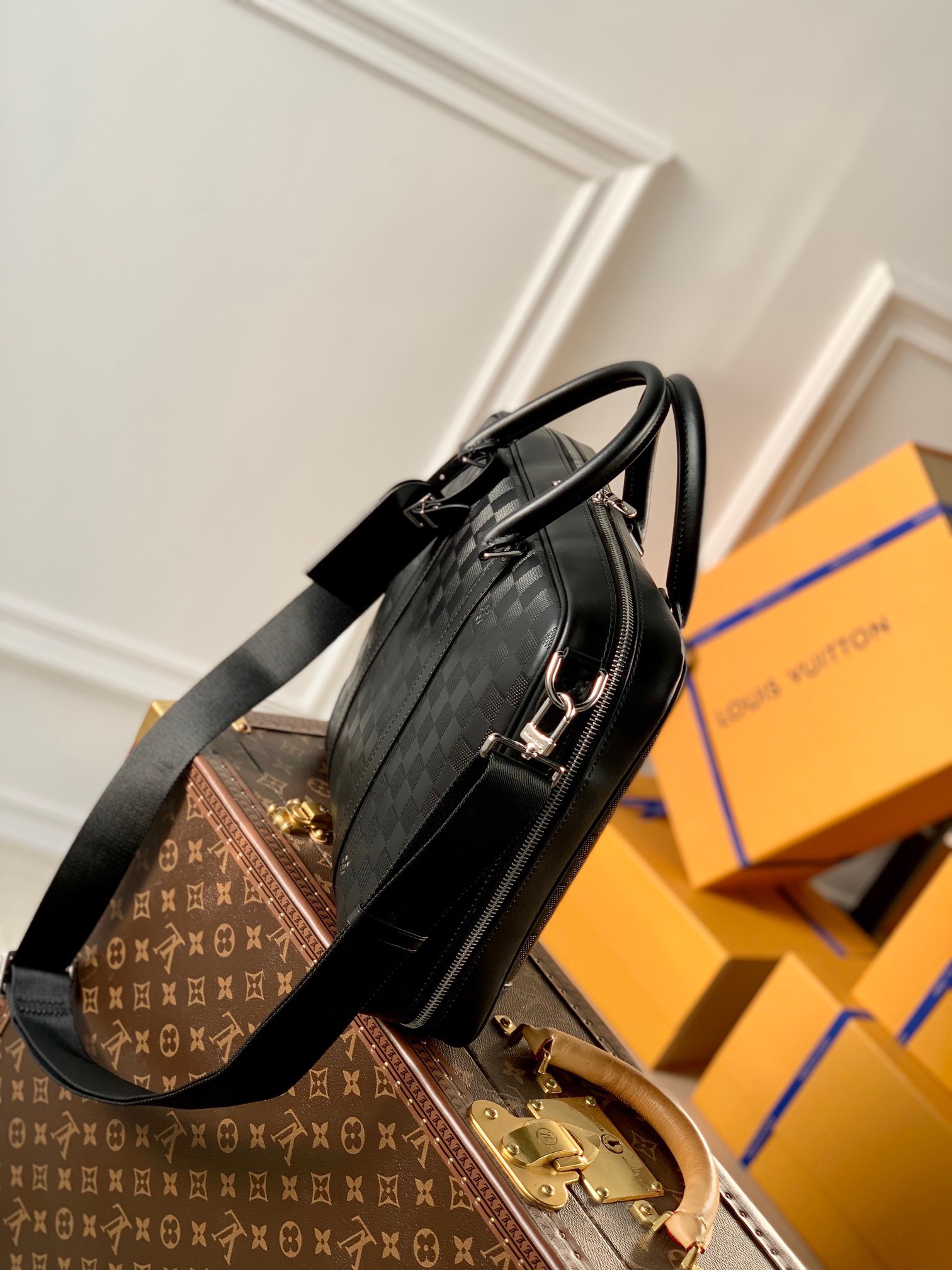 Replica Louis Vuitton Sirius Briefcase In Damier Infini Leather N45288