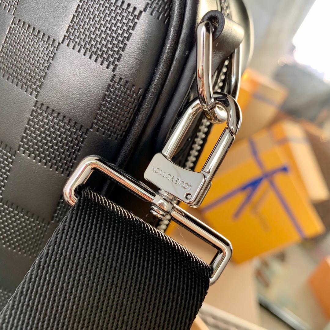Louis Vuitton Avenue Soft Briefcase Damier Infini Leather Black