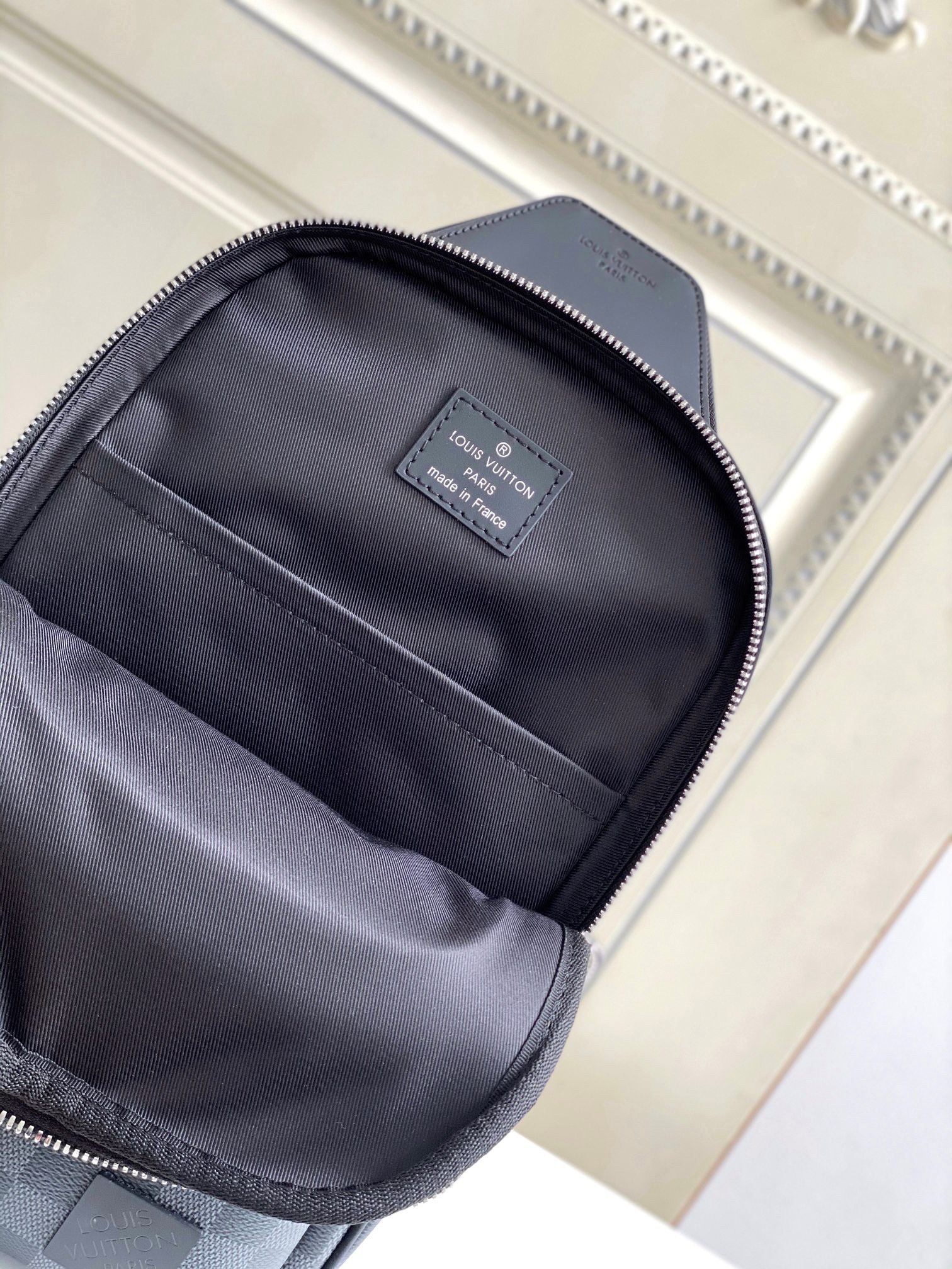 Fake Louis Vuitton Avenue Sling Bag Damier Graphite N40008 Replica Wholesale