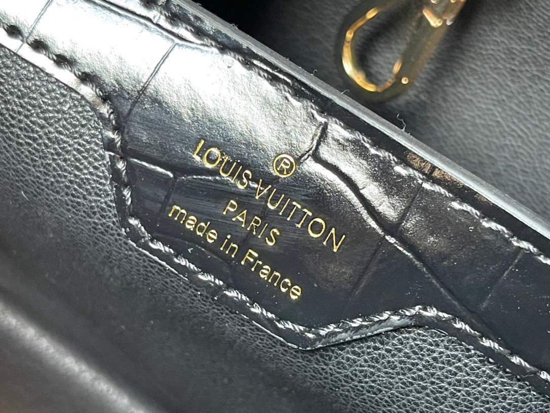 Replica Louis Vuitton Capucines MM Bag In Embossed Crocodile Leather N93236  Fake At Cheap Price