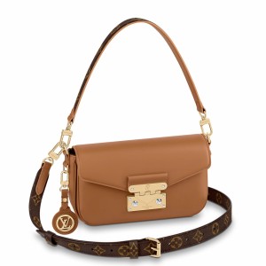 Louis Vuitton Swing Bag In Brown Calfskin M20396