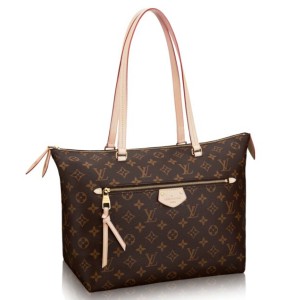 Replica Louis Vuitton Capucines MM Bag in Canvas with Brown Leather M59969