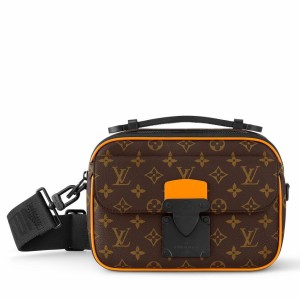 Louis Vuitton S-Lock Messenger Bag in Monogram Macassar Canvas M46688