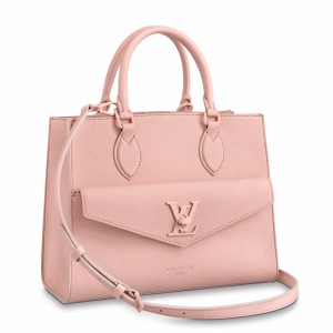 Louis Vuitton Lockme Tote PM Bag In Pink Calfskin M55818
