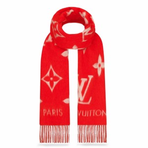LOUIS VUITTON SCARF MONOGRAM SHAWL M71329 this shawl is printed tone on  tone with the Monogram pattern.…