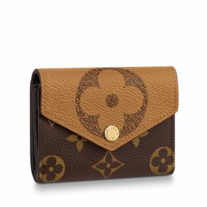 Louis Vuitton Clemence Wallet Monogram Reverse in Coated Canvas with  Gold-tone - US
