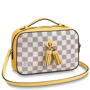 LOUIS VUITTON Handbag N41174 Arti MM Damier Azur Canvas/Leather white Women  Used