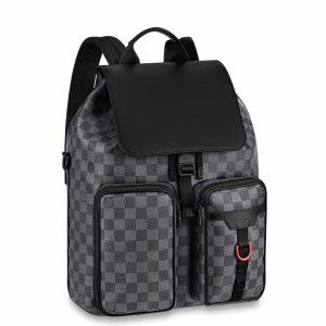 Louis Vuitton Utility Backpack In Damier Graphite Canvas N40279