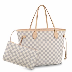 Louis Vuitton Neverfull MM Bag In Damier Azur Canvas N41361