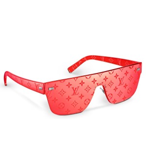 Replica Louis Vuitton Red City Mask Monogram Sunglasses Z0992U