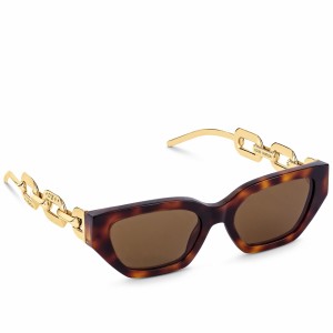 Louis Vuitton Tortoise LV Edge Sunglasses Z1474E