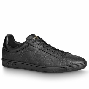 Louis Vuitton Men's Luxembourg Sneakers in Monogram-embossed Leather