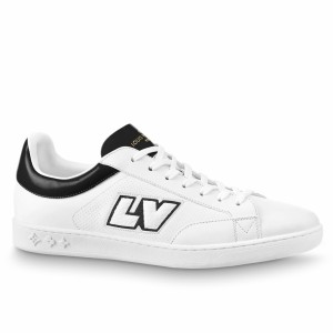 Louis Vuitton Luxembourg Sneakers with Black Leather Heel