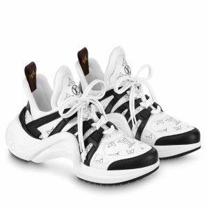 Louis Vuitton LV Archlight Sneakers In White Mahina Leather