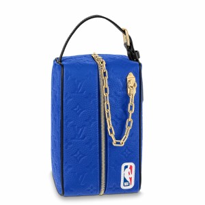 Louis Vuitton LV x NBA Dopp Kit Toiletry Bag In Blue Leather M21106