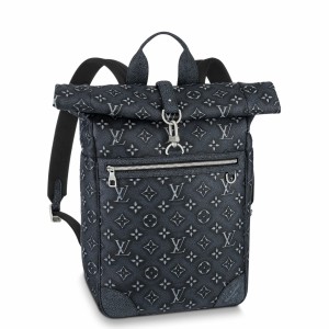 Louis Vuitton Roll Top Backpack In Monogram Calfskin M21359