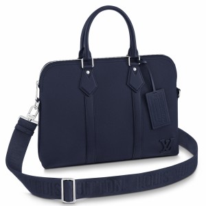 Louis Vuitton Takeoff Briefcase In Blue Aerogram Leather M21440