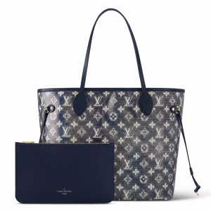 Louis Vuitton Neverfull MM Bag In Monoglam Cotton M22921