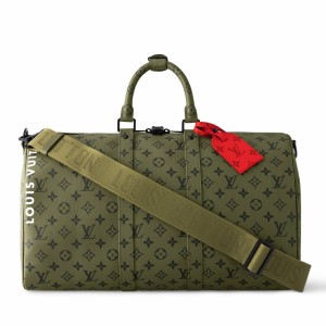 Louis Vuitton Keepall Bandouliere 45 Bag in Green Monogram Canvas M23962