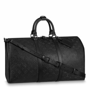 Louis Vuitton Keepall Bandouliere 50 Bag In Monogram Shadow Leather M44810