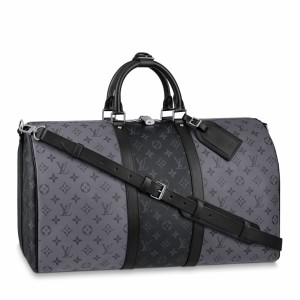 Louis Vuitton Keepall Bandouliere 50 Bag In Monogram Eclipse Canvas M45392