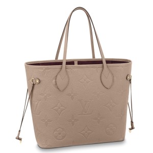 Louis Vuitton Neverfull MM Bag In Monogram Empreinte Leather M45686