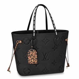 Louis Vuitton Neverfull MM Bag In Monogram Empreinte Leather M45856