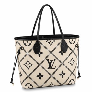 Louis Vuitton Neverfull MM Bag In Monogram Empreinte Leather M46039