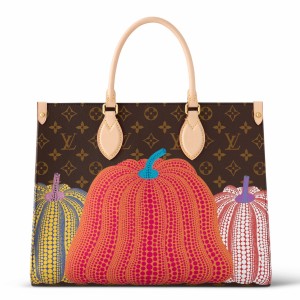Louis Vuitton LV x YK OnTheGo MM Bag with Pumpkin Print M46466