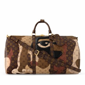 Louis Vuitton Keepall Bandouliere 55 Bag in Printed Monogram Canvas M46677