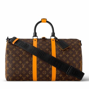Louis Vuitton Keepall Bandouliere 45 Bag in Monogram Macassar Canvas M46703